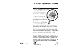 Thumbnail of document Manual - DPG-6600 Battery Powered Digital Pressure Gauge